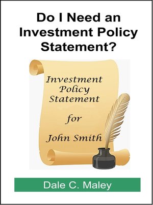 cover image of Do I Need an Investment Policy Statement?